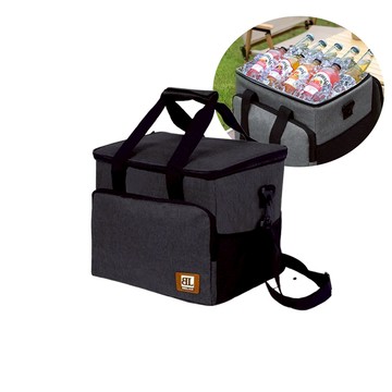 好拾選物 戶外大容量保冰袋/野餐保冰袋/露營保冰袋-27L - 黑色