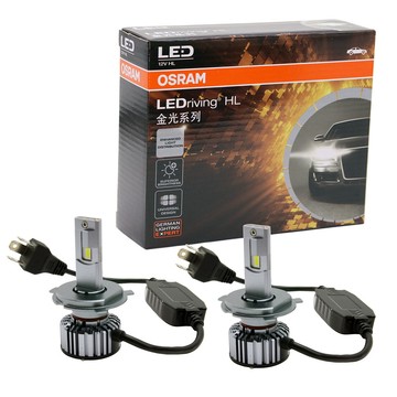 OSRAM 金光系列加亮300% H4/H19 汽車LED大燈 6000K/白光 公司貨(2入)