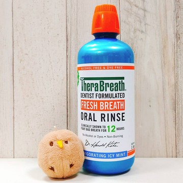 TheraBreath 凱斯博士 漱口水 清涼薄荷 1公升 無酒精 活氧配方 溫和 薄荷 無色 口氣清新 去味 美國品牌