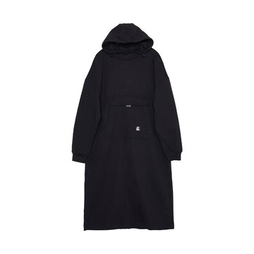 5th STREET｜山形｜女裝｜大口袋連帽長版洋裝｜黑色
