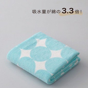 下殺323 CB JAPAN 泡泡糖 幾何系列超細纖維3倍吸水擦頭巾 天空藍/毛巾/洗浴用品/衛浴收納 26Jan001