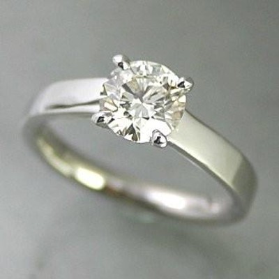 婚約指輪 安い ダイヤモンド プラチナ 0.5カラット 鑑定書付 0.500ct E