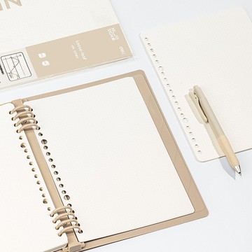 得力Deli NU SIGN活頁紙 NS311 點狀方格 A5 20孔 50張