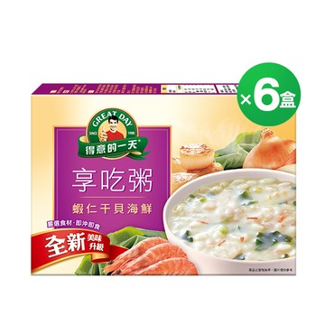 得意的一天 干貝海鮮健康粥盒裝4包X6盒