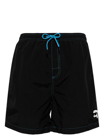 Karl Lagerfeld - Ikonik 2 swim shorts - men - Polyamide/Polyester - M - Black