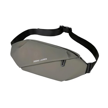 DIDENG LAOREN 輕便大容量多功能多層收納旅行運動慢跑健身側肩休閒腰包  37 x 8 x 15cm  卡其色  1個