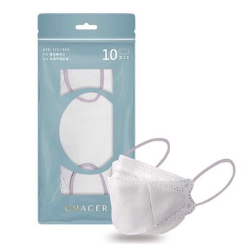 兒童(成人小顏)韓版4D醫用口罩-迷霧紫白(10片)