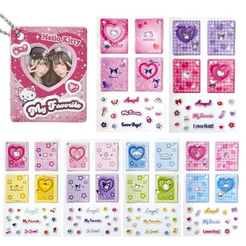 小禮堂 Sanrio 三麗鷗 愛心窗口寫真相簿裝飾貼紙 (Y2K) Kitty 大耳狗 酷洛米