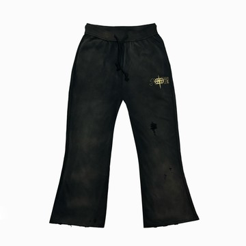 GRS x TRIPLET DISTRESSED FLARE SWEAT PANTS / Tyson Yoshi