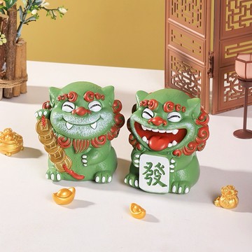 🔜 快速出貨 🔜『1+1獨家禮』【招財貓的家】3.5寸風獅爺好運公仔2件組＃CAT111  生日禮物 開業禮物 開運 招財 喬遷禮物 交換禮物