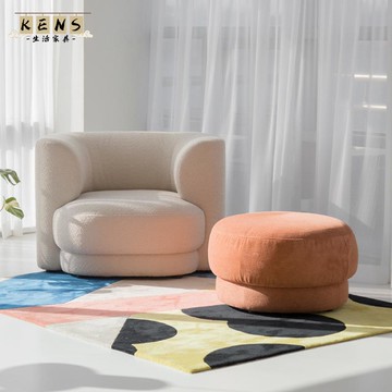 公司貨 免運 可開立發票 沙發 沙發椅 單人沙發 客廳沙發北歐面包沙發輕奢后現代創意組合客廳布藝沙發設計師多人布藝沙發工廠現貨直銷 售後保障 全館八折 5k830