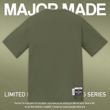 品牌厚磅質感多標設計素T