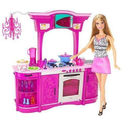 Barbie(バービー) Kitchen Play Set Glam Kitchen! ドール 人形 フィギュア