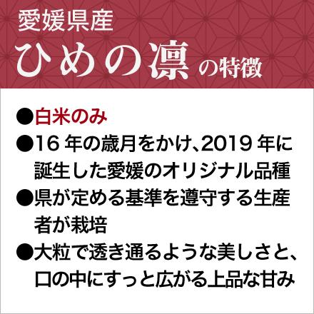 新米 令和５年(2023年)産  愛媛県産 ひめの凛 白米 300g(2合) × 3パック 