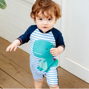 男童泳衣 男童連身泳衣 男孩寶寶恐龍泳裝 88319