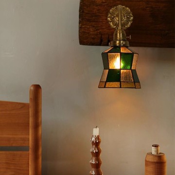 免運開立發票 落地燈 立燈 吊燈 壁燈 檯燈 燈具 日式民宿復古北歐黃銅壁燈 衛生間浴室畫玻璃鏡前燈臥室床頭燈 出貨快速pyy0018