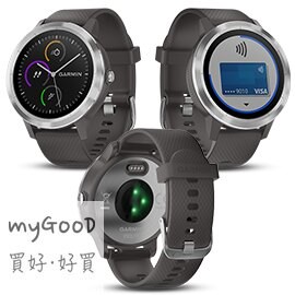 『Garmin』 Vivolife 悠遊智慧腕錶-石墨灰