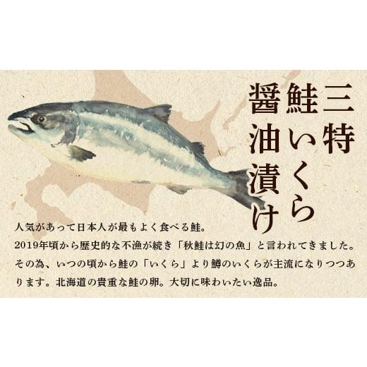 ふるさと納税 北海道 森町 北海道産 三特 鮭いくら 醤油漬け 500g×1パック ＜ワイエスフーズ＞ 森町 いくら醤油漬け しょうゆ漬け 海産物 加工品 イクラ 鮭卵…