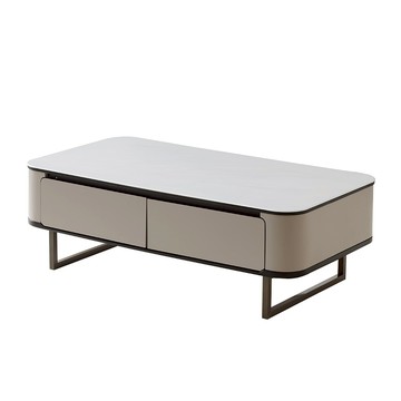 【MUNA家居】CH74型4.3尺科技玻璃大茶几/抽屜緩衝/Y38-13/Y74-130