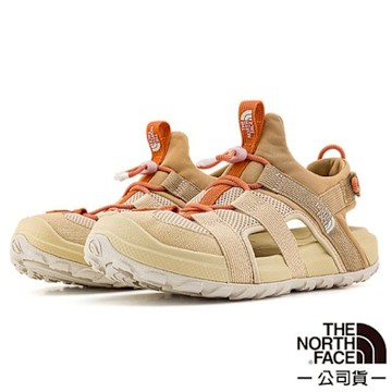 【The North Face】女 Explore Camp 機能抗菌水陸兩用護趾鞋.涼鞋拖鞋.溯溪鞋.海灘鞋_8ADQ-76Z 礫石沙 N