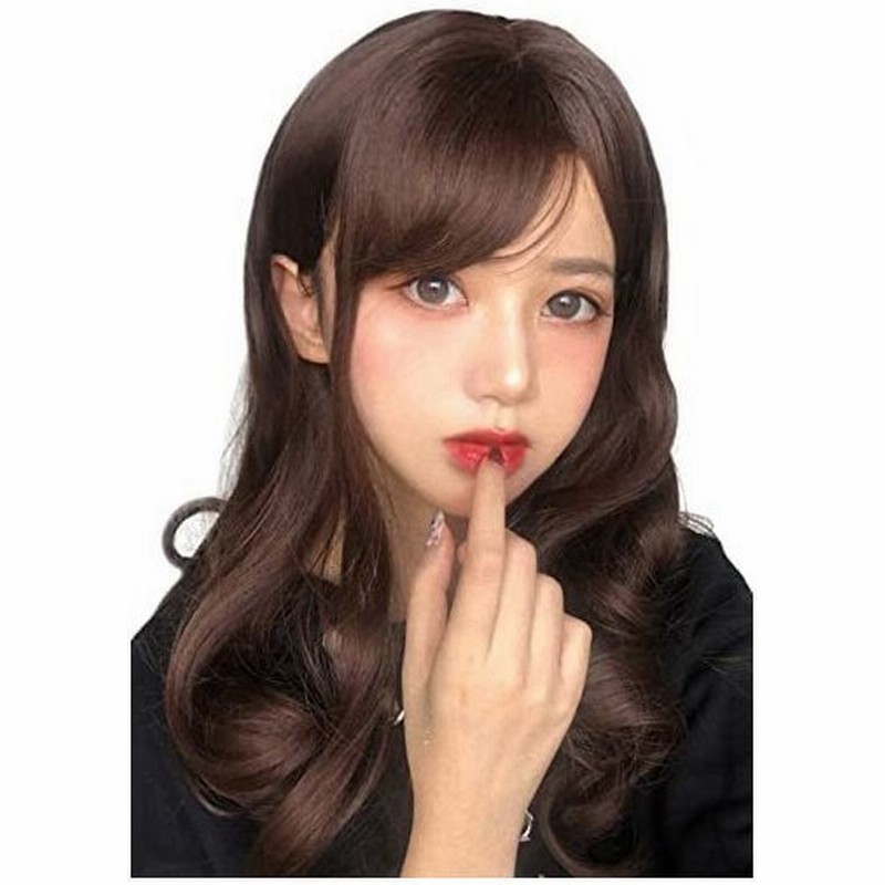 ウィッグ セミロング カール ミディアム 斜めバング サイドバング フルウィッグ ロング かつら レディース Wig 女性 S 通販 Lineポイント最大get Lineショッピング