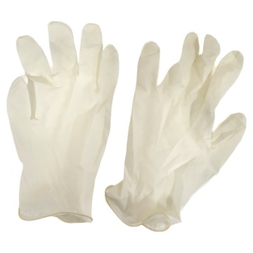 Three Flower 三花 加厚衛生手套 天然乳膠 4支裝  白色  中(M)  12包