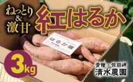 愛媛県伊方町産　瀬戸の紅はるか3kg さつまいも　サツマイモ　芋※着日指定不可※離島への配送不可