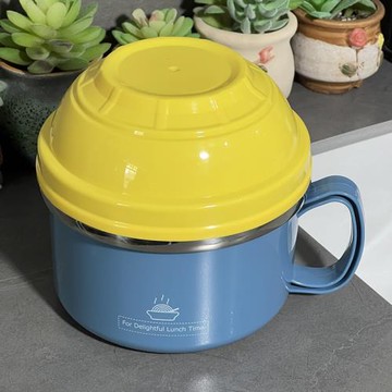 304不銹鋼快餐杯帶蓋學生飯盒碗筷套裝飯堂打飯便當盒飯缸泡面碗