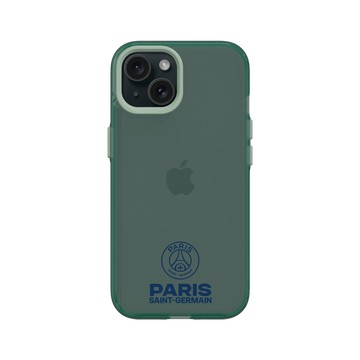 iPhone 15 Clear 憂墨綠 - PSG - PSG Logo Blue