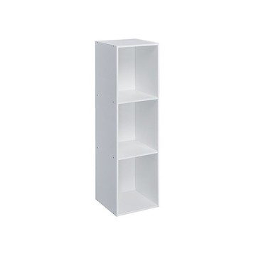 TZUMii~簡約加高三空櫃-白色TZ-300WH(1入)