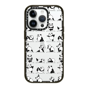 Huebucket x CASETiFY iPhone 14 Pro Case Black Impact Case Panda