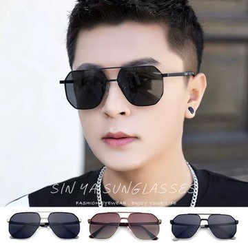 【SINYA】時尚飛行員偏光墨鏡 Polarized彈簧鏡腳墨鏡 休閒駕駛墨鏡/防眩光/遮陽/抗UV400 N970