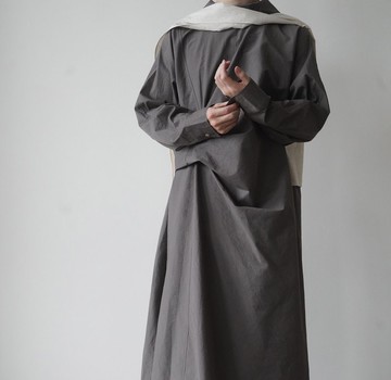 【可拆卸解構】中性復古風/腰部可調節連衣裙