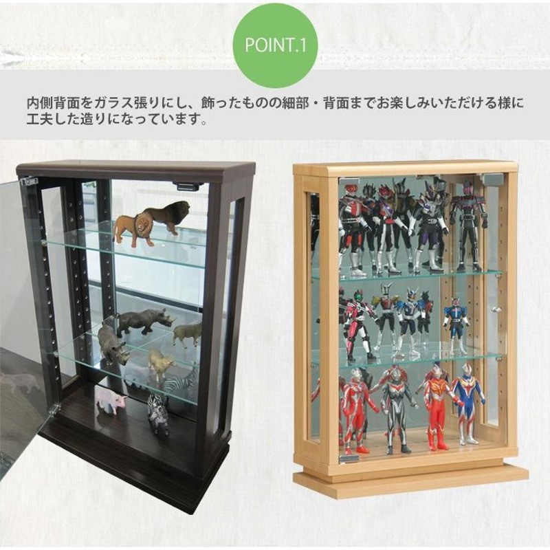 ガラスケース　コレクションケース　レリーフ　木製 楽天市場】ガラス コレクション ケース 大 収納 ディスプレイ