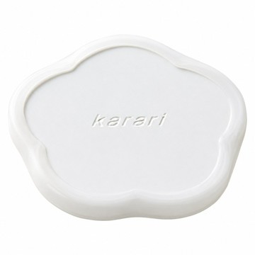 karari 瞬吸速乾珪藻土杯墊 梅花型  白色  1個  10 x 8.5 x 0.8cm