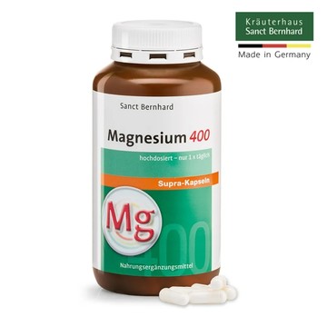 聖伯納德Sanct Bernhard 高單位純鎂400毫克(300粒/罐) 膠囊 鎂-原 德國百年草本