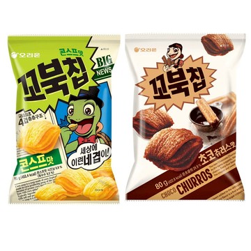 韓國 好麗友 ORION 烏龜餅乾 芥末牛排味 l 巧克力口味 l 玉米濃湯  80g l 焦糖爆米花風味72g