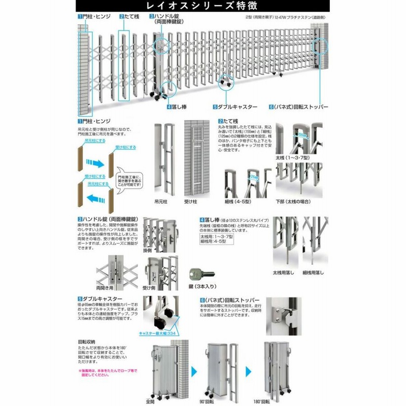 ykk-ap ykk ap 伸縮門扉 YKK DIY 伸縮ゲート カーテンゲート ア