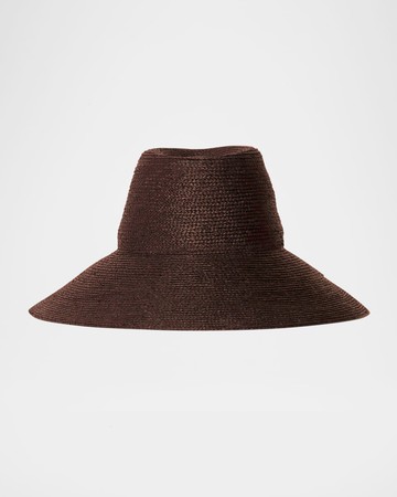 Colette Wide-Brim Raffia Hat