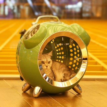 公司貨 最低价 免運 鬧鐘貓包貓咪背包手提箱車載箱創意旅行包外出便攜包狗狗大容量