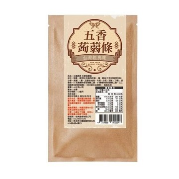 蒟蒻乾 台灣經典-五香蒟蒻條(全素-40g/包)x6包