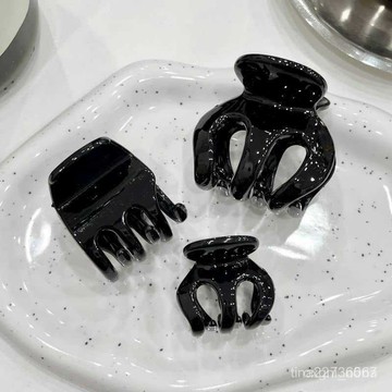 磨砂南瓜抓夾簡約高馬尾迷你子頭髮夾髮飾批 FNTX