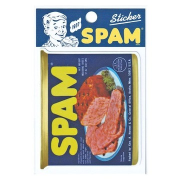🟡官網限定🟡 ST012 日本製 SPAM CAN OLD STICKERS 防水 貼紙 車貼 安全帽貼 (1入)