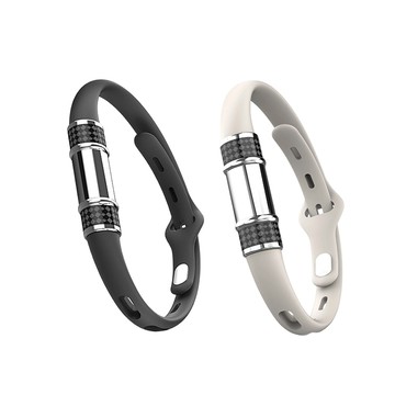 JDTECH 碳纖維防靜電手環 人體靜電消除器 時尚運動矽膠腕帶（無線 開門 握手 去靜電）