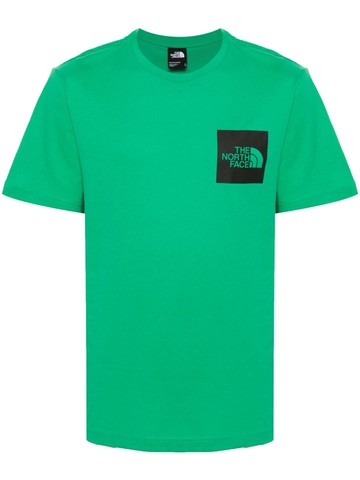 The North Face - logo-print cotton T-shirt - men - Cotton - M - Green