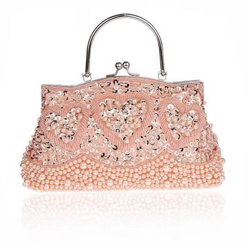 【巴黎精品】晚宴包手提包-愛心珠繡珍珠亮片女包包5色a1fi21