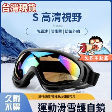 有貨在臺🚀買1送1+99免運🚀戶外防風滑雪鏡冬季騎行運動墨鏡女凹造型防眩光防紫外線護目眼鏡