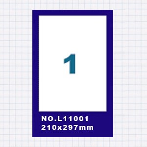滿額現折180★(5包)OGI A4標籤貼紙1格/50張入 四邊直角 雷射.噴墨.點距陣各式列表機專用 標籤貼紙 No.L11001