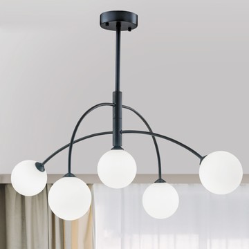 白玉玻璃造型吊燈  10-70741，70742