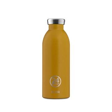 【義大利 24Bottles】義大利 24Bottles不鏽鋼雙層保溫瓶 500ml - 銀杏黃